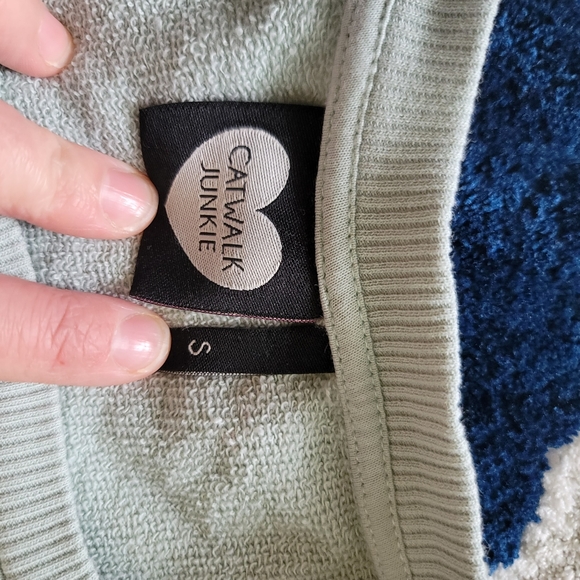 Woman Palm tree Sequin Crew Neck - Picture 3 of 5